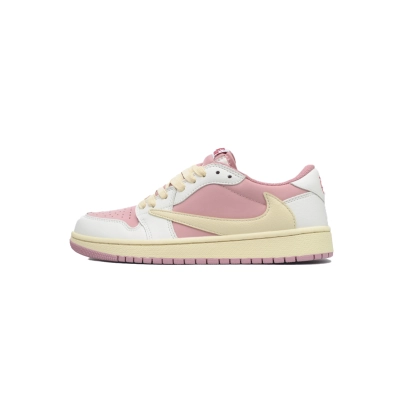 Air Jordan 1 Low x Travis Scott OG White Pink  DM7866-600 01