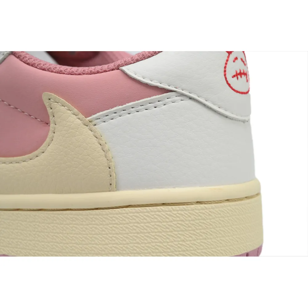 Air Jordan 1 Low x Travis Scott OG White Pink  DM7866-600