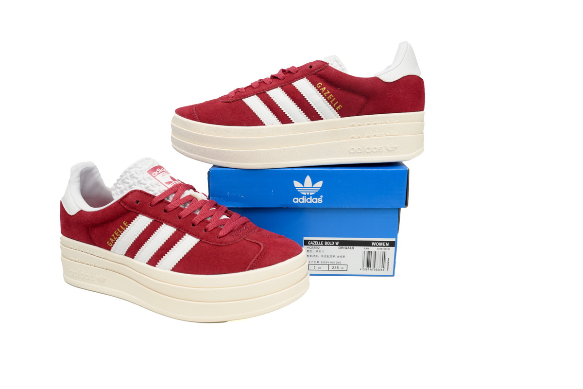 adidas Gazelle Bold Shadow Red (Women's)  HQ6892 