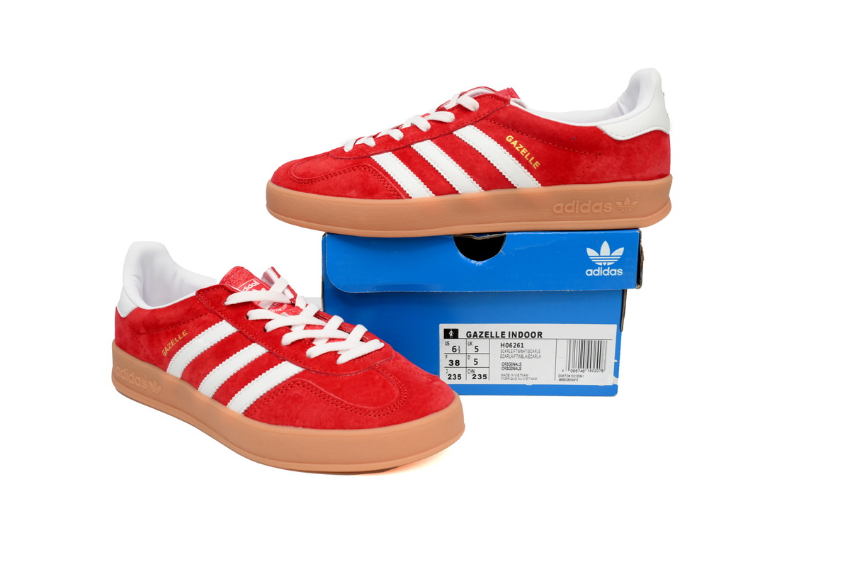 Ad*s gazelle collegiate burgundy white  h06261