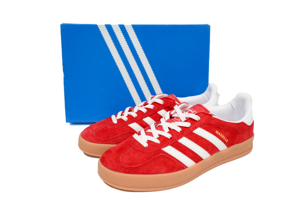 Ad*s gazelle collegiate burgundy white  h06261