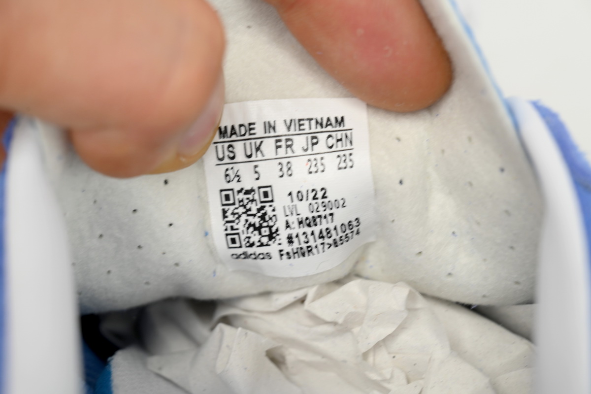 adidas Gazelle Indoor Blue Fusion Gum (Women's)  HQ8717