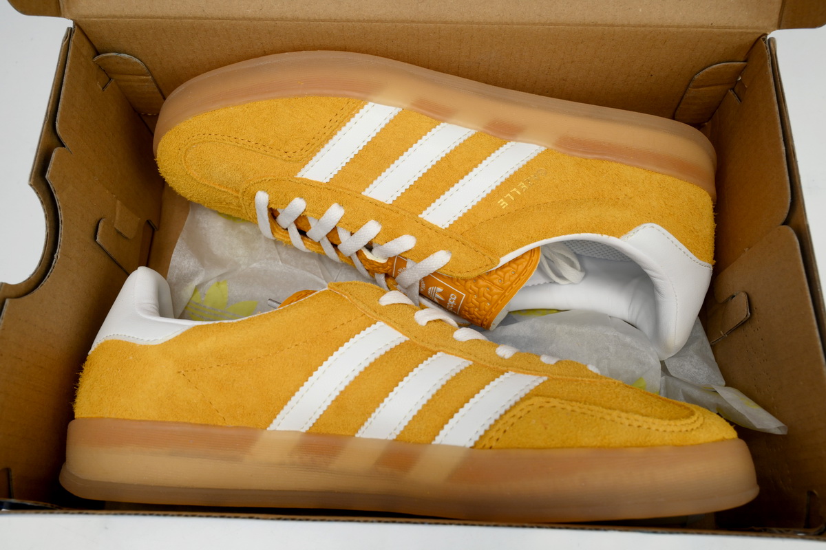 adidas Gazelle Indoor Orange Peel White (Women's)  HQ8716 
