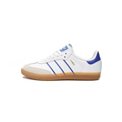 adidas Samba Leather Cloud White Lucid Blue  IG2339 01