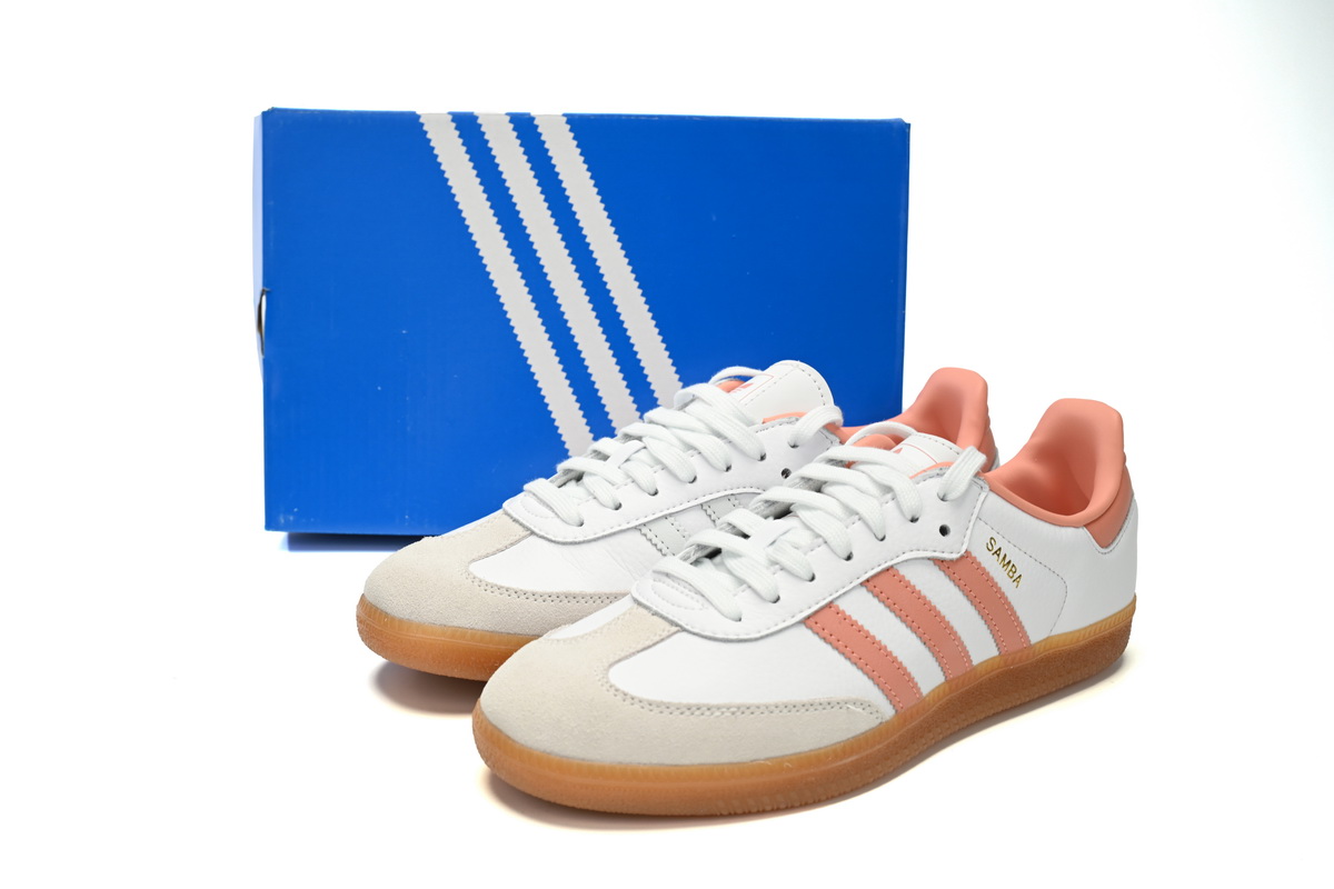 adidas Samba OG White Wonder Clay Gum (Women's)  IG5932
