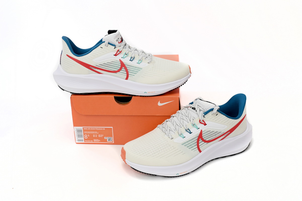Nike Air Zoom Pegasus 39 White Blue Red FD4322-161