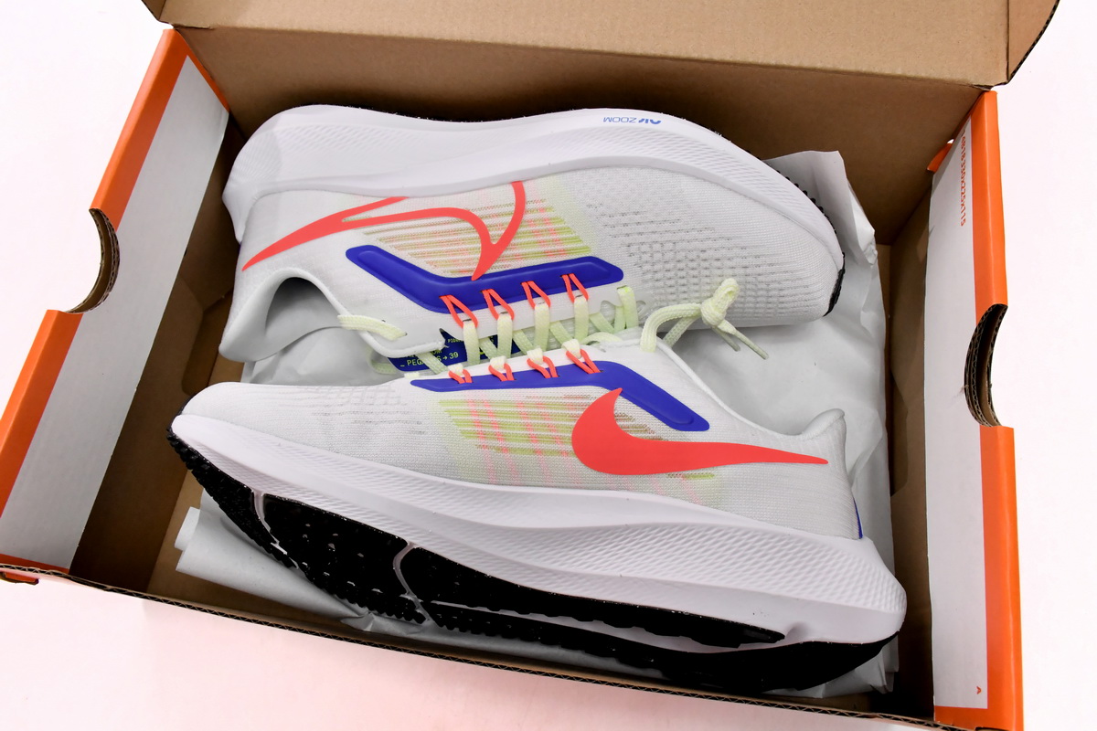 Nike Air Zoom Pegasus 39 White Crimson Racer Blue DX3354-100