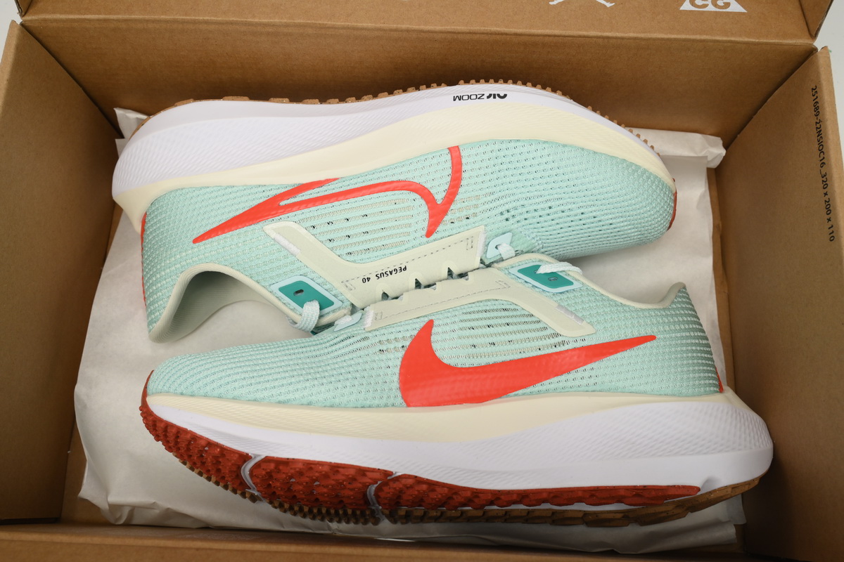 Nike Air Zoom Pegasus 40 Light Green Orange DV3854-300