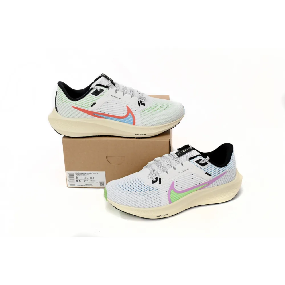 Nike Air Zoom Pegasus 40 SE Mismatch White Multi-Color DJ1051-100 