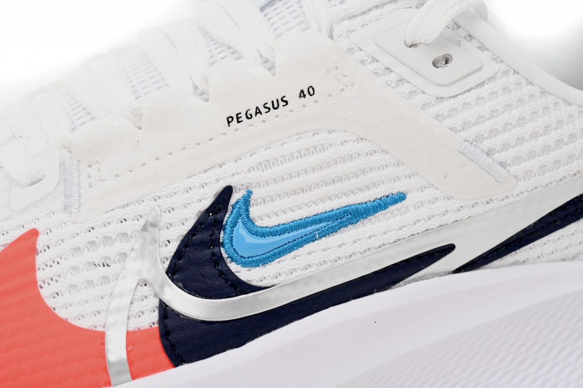 Nike Pegasus 40 Premum White Multi-Color  FB7179-100