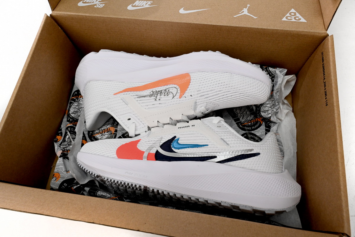 Nike Pegasus 40 Premum White Multi-Color  FB7179-100