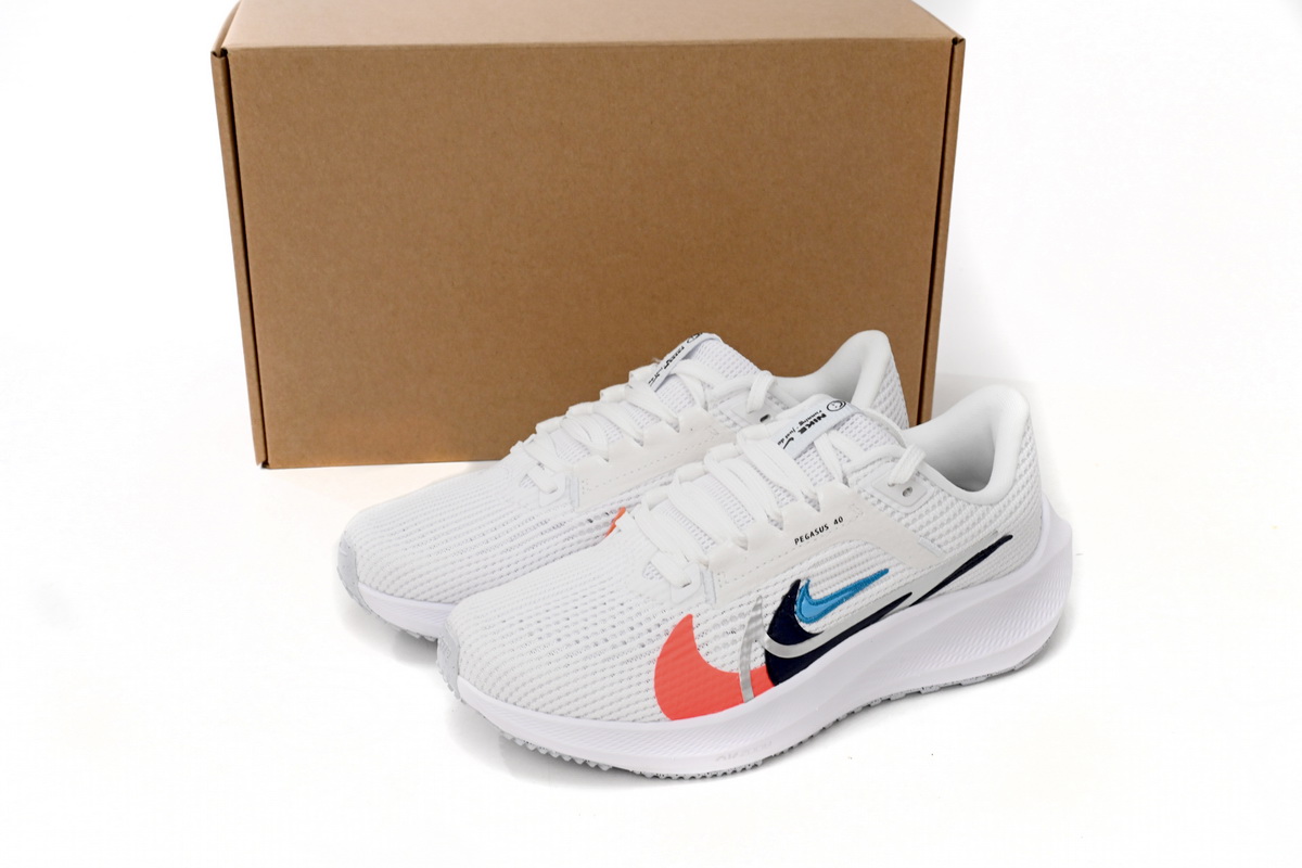 Nike Pegasus 40 Premum White Multi-Color  FB7179-100