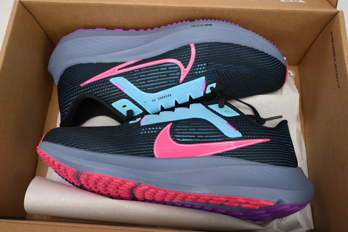 Nike Pegasus 40 SE Black Baltic Blue Hyper Pink (Women