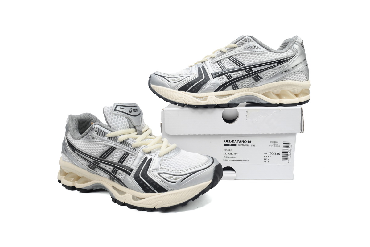 As*ic*s gel-kayano 14 jjjjound silver black midweek heat 1201a457-101