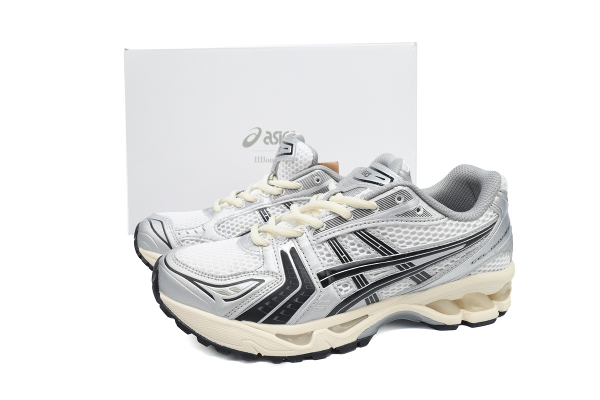 As*ic*s gel-kayano 14 jjjjound silver black midweek heat 1201a457-101