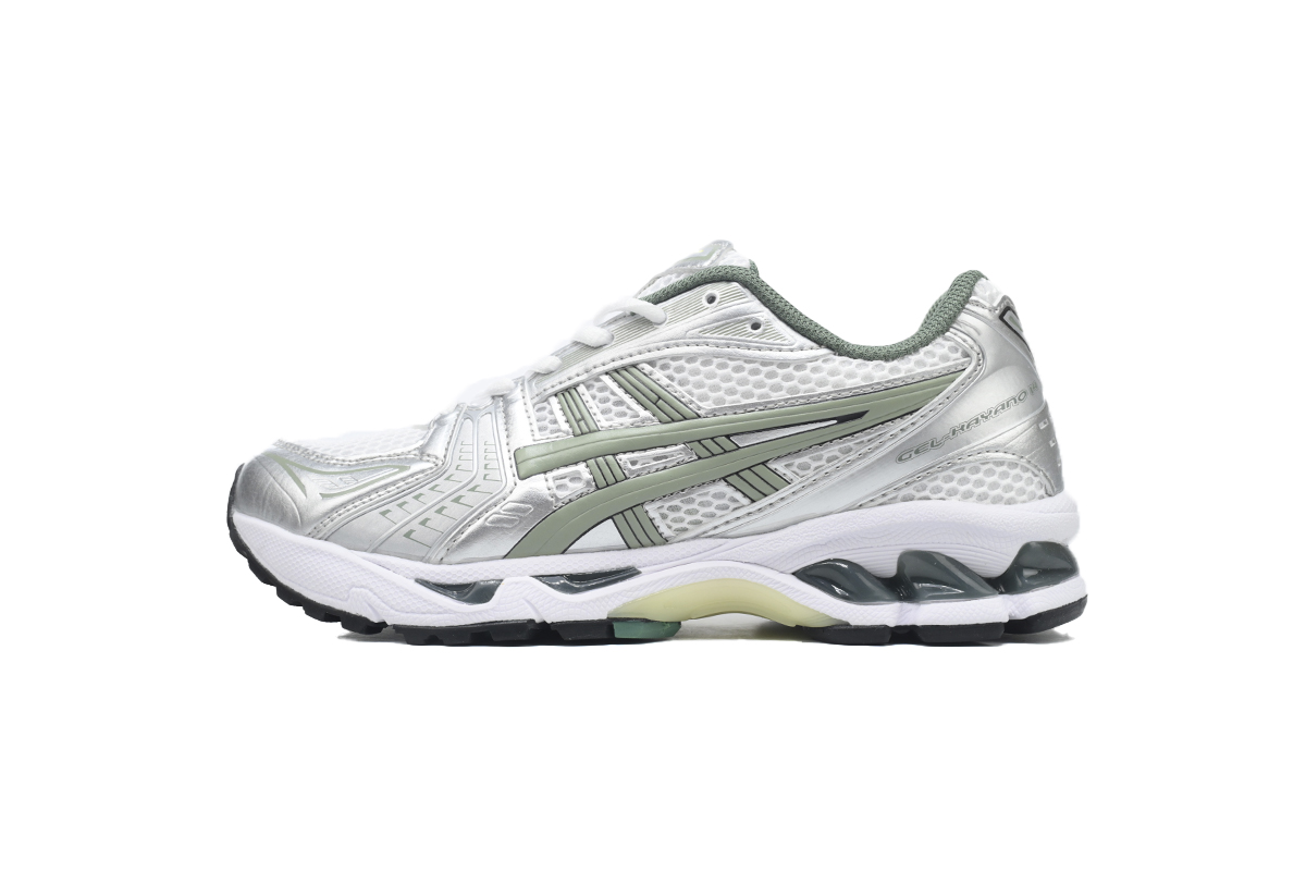 As*ic*s gel-kayano 14 white pure silver slate grey sage 1201a019-107