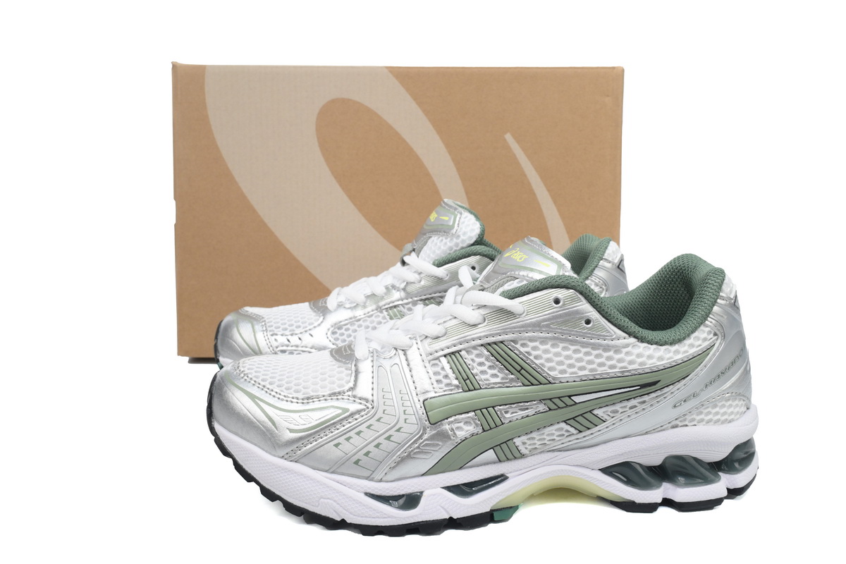 As*ic*s gel-kayano 14 white pure silver slate grey sage 1201a019-107