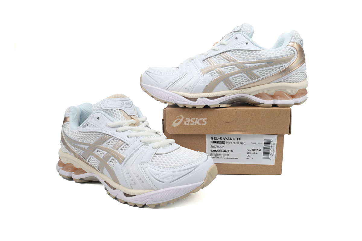 As*ic*s gel-kayano 14 white simply taupe (women