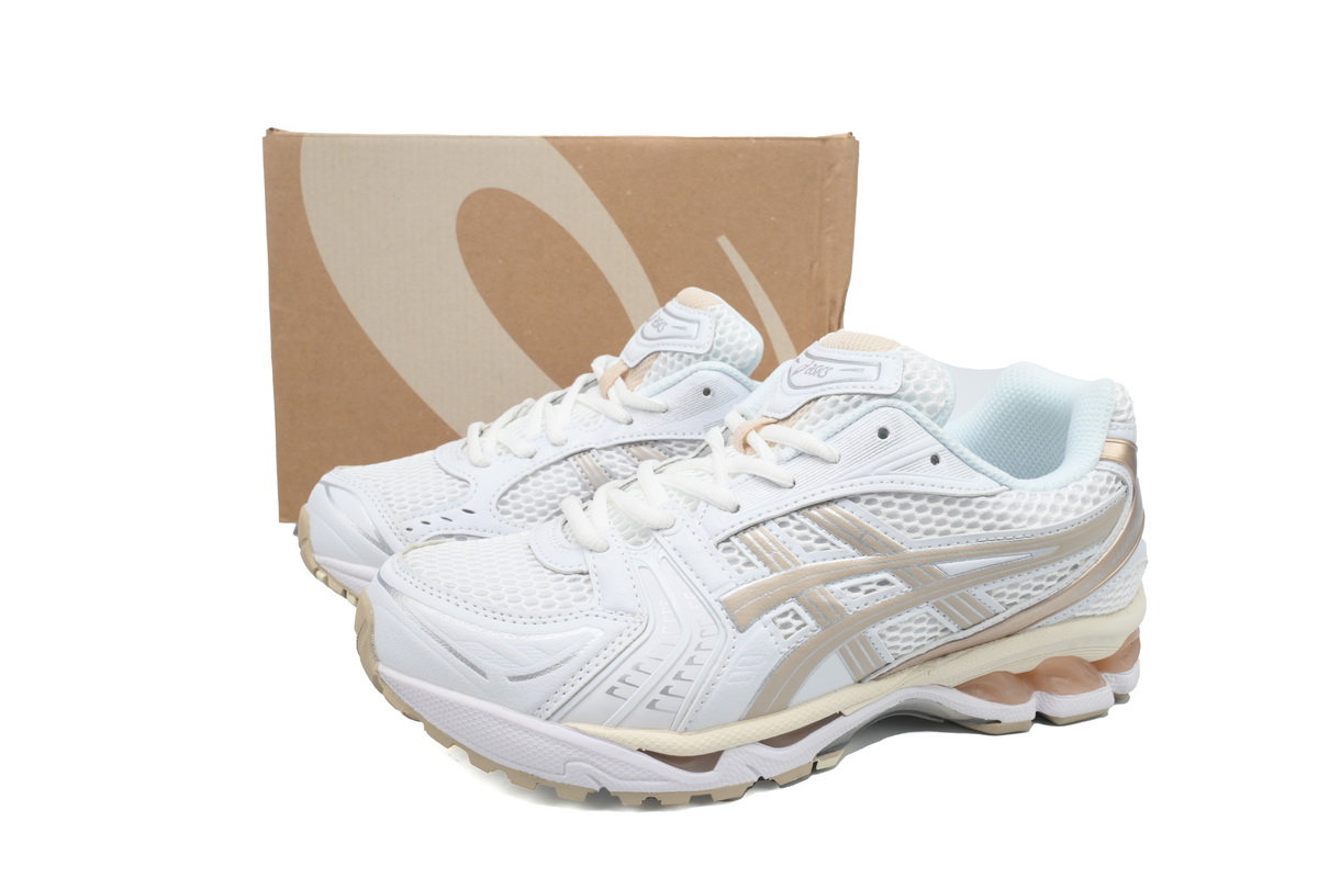As*ic*s gel-kayano 14 white simply taupe (women