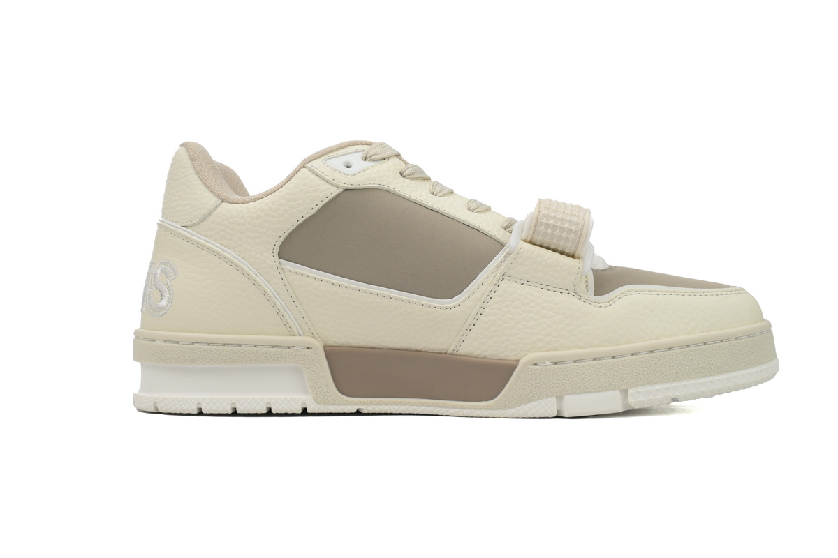 Louis Vuitton LV Trainer Monogram Flower Beige 1ACW44