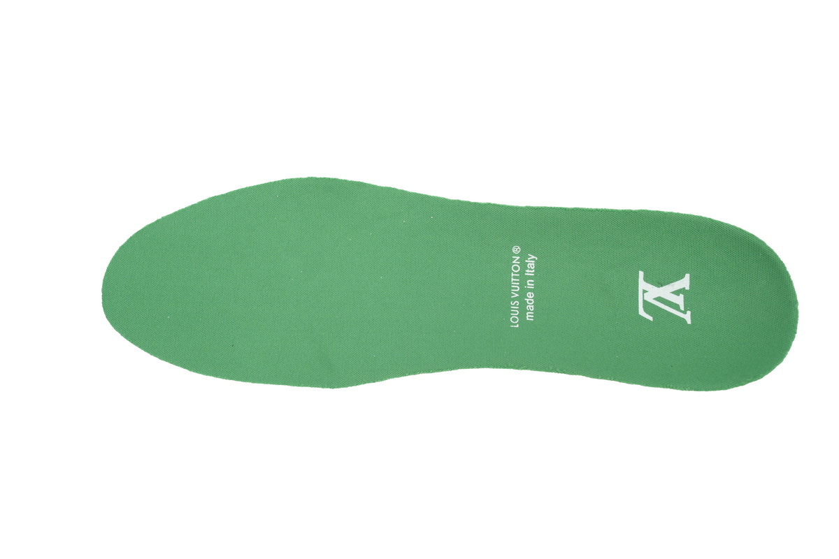 Louis Vuitton LV Trainer White Green 1AD7KP