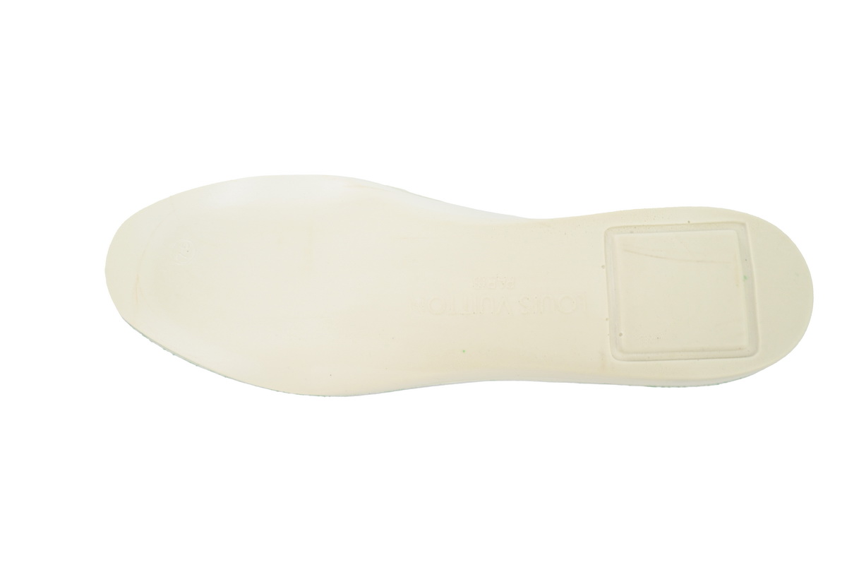 Louis Vuitton LV Trainer White Green 1AD7KP