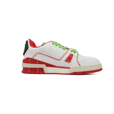 Louis Vuitton Trainer Neon Red MS0241 02