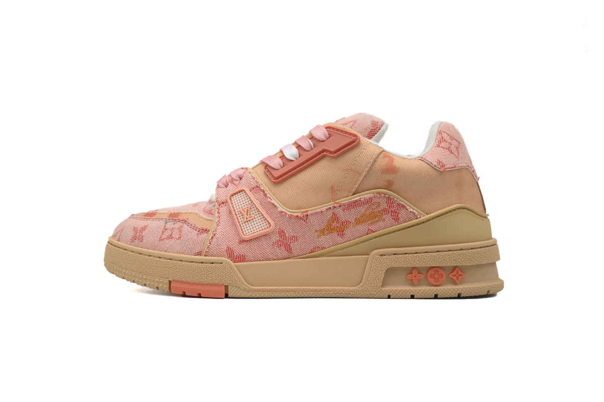 LOUIS VUITTON Trainer XS Rendering Orange Cloth