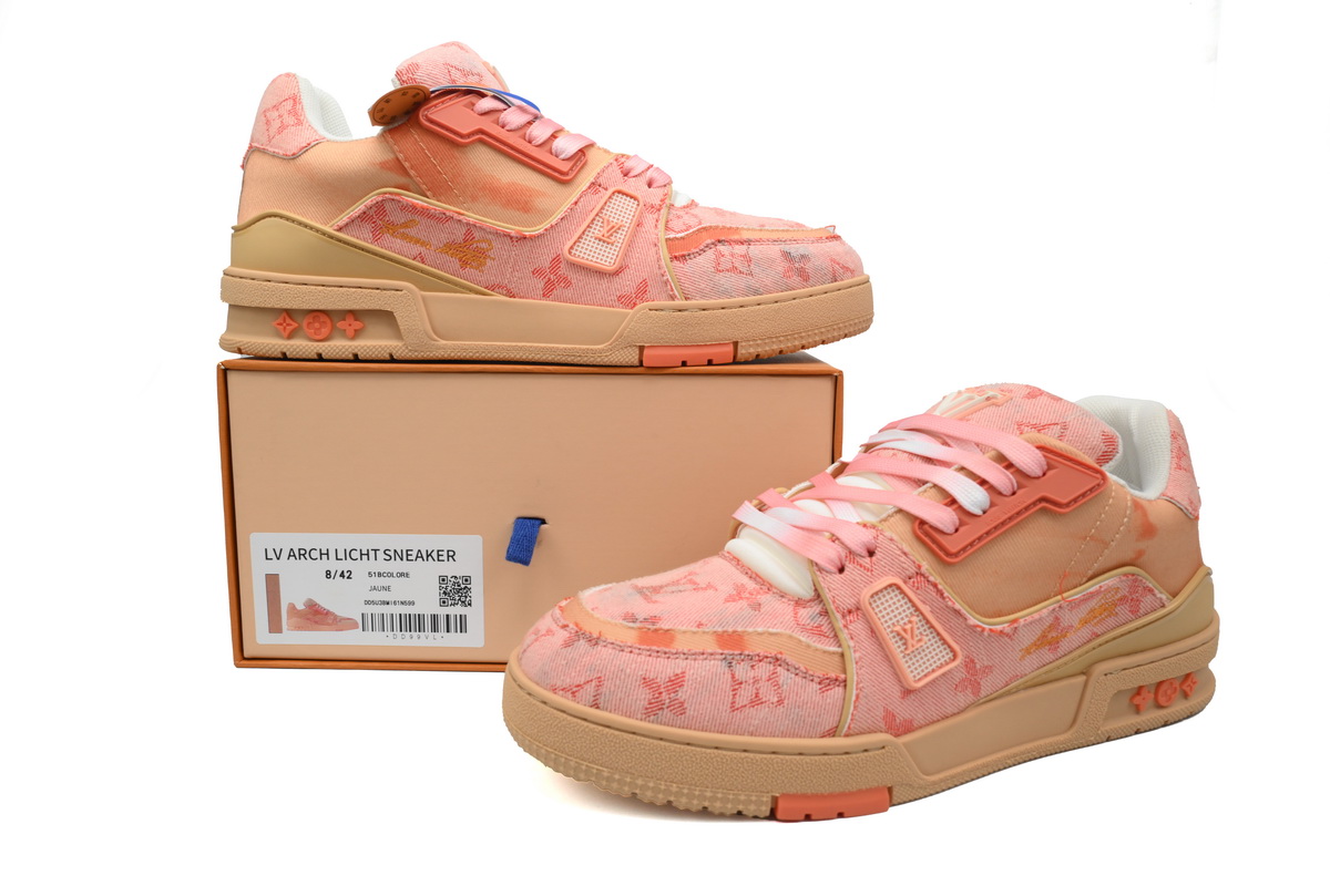 LOUIS VUITTON Trainer XS Rendering Orange Cloth
