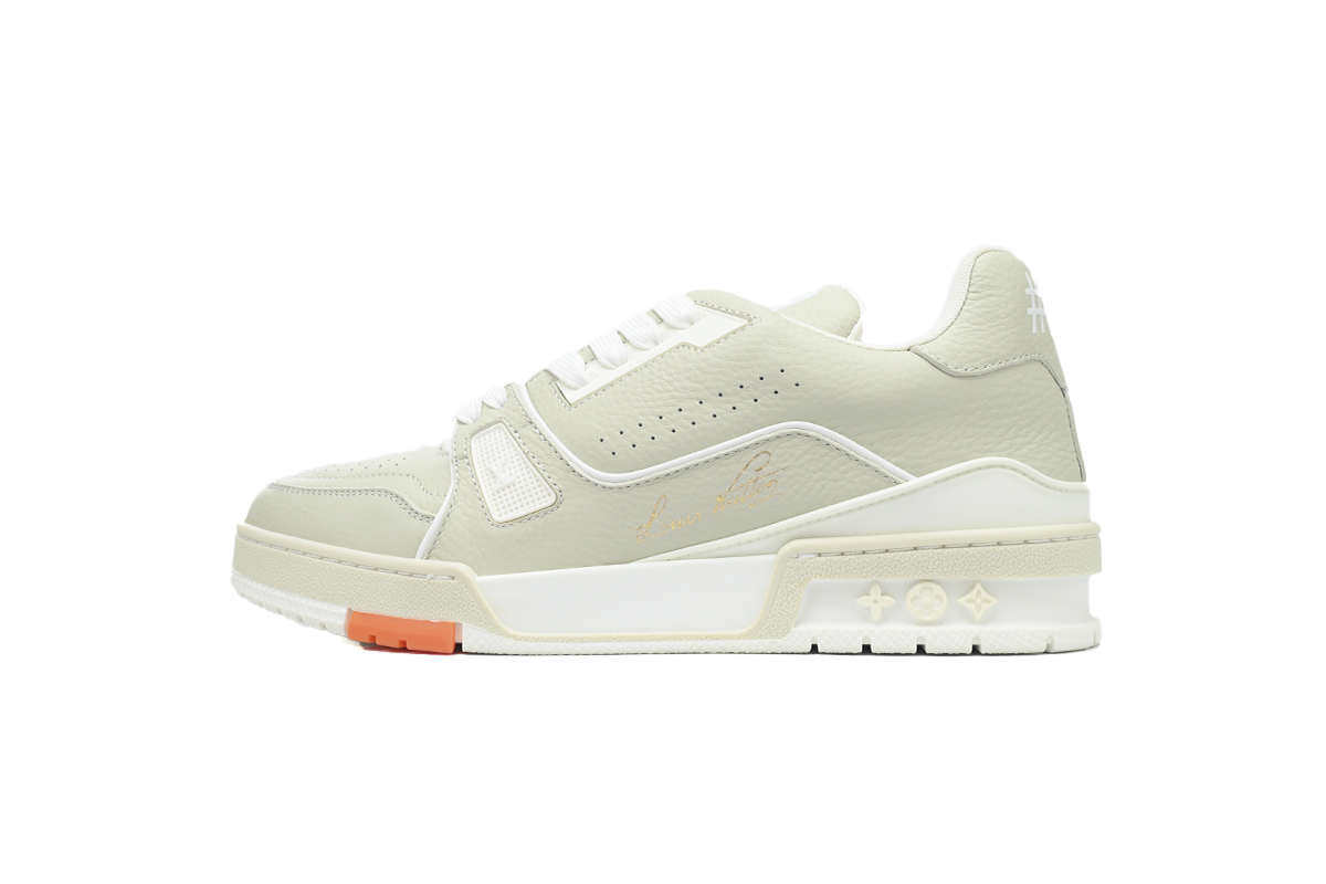  Louis Vuitton Trainer Grey Orange 
