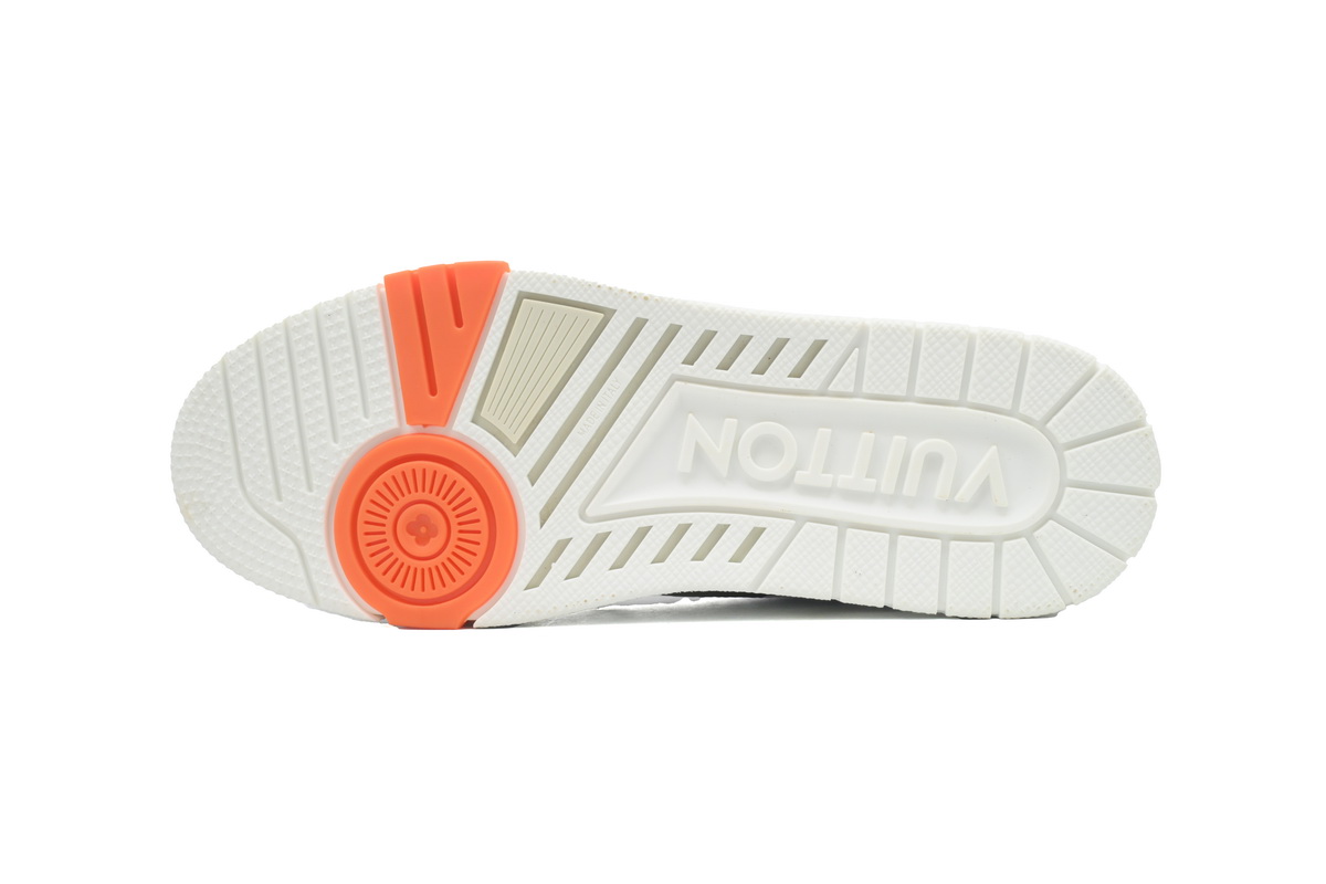  Louis Vuitton Trainer Grey Orange 