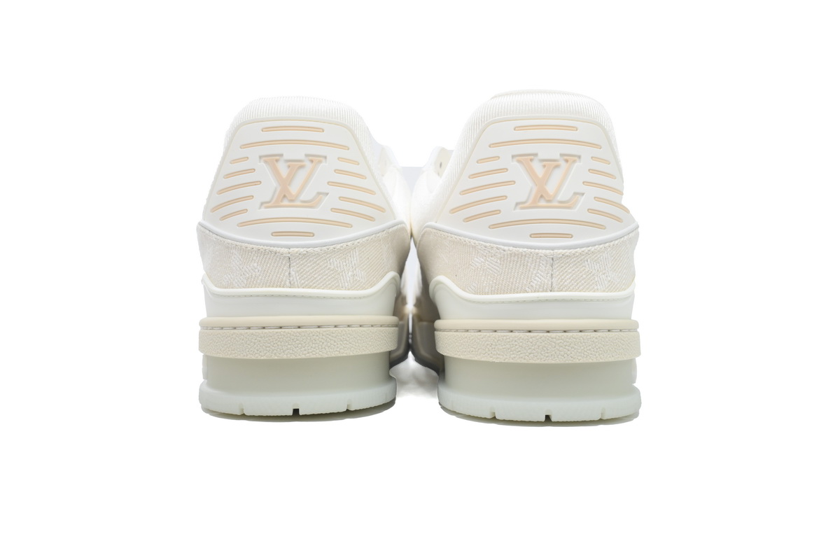 Louis Vuitton LV Trainer Beige Monogram Demin 1A8Z4W 