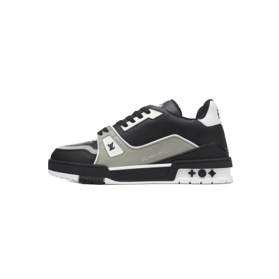 Louis Vuitton LV Trainer Black Grey White 1AAHS2 01