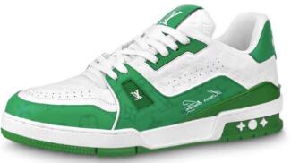 Louis Vuitton Trainer #54 Signature Green White 1AANG3 
