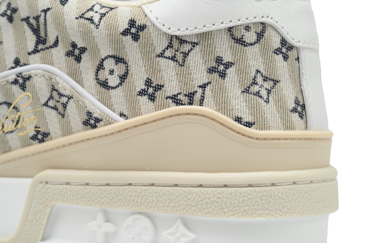 Louis Vuitton Trainer Beige Stripe Monogram 1ABG0H