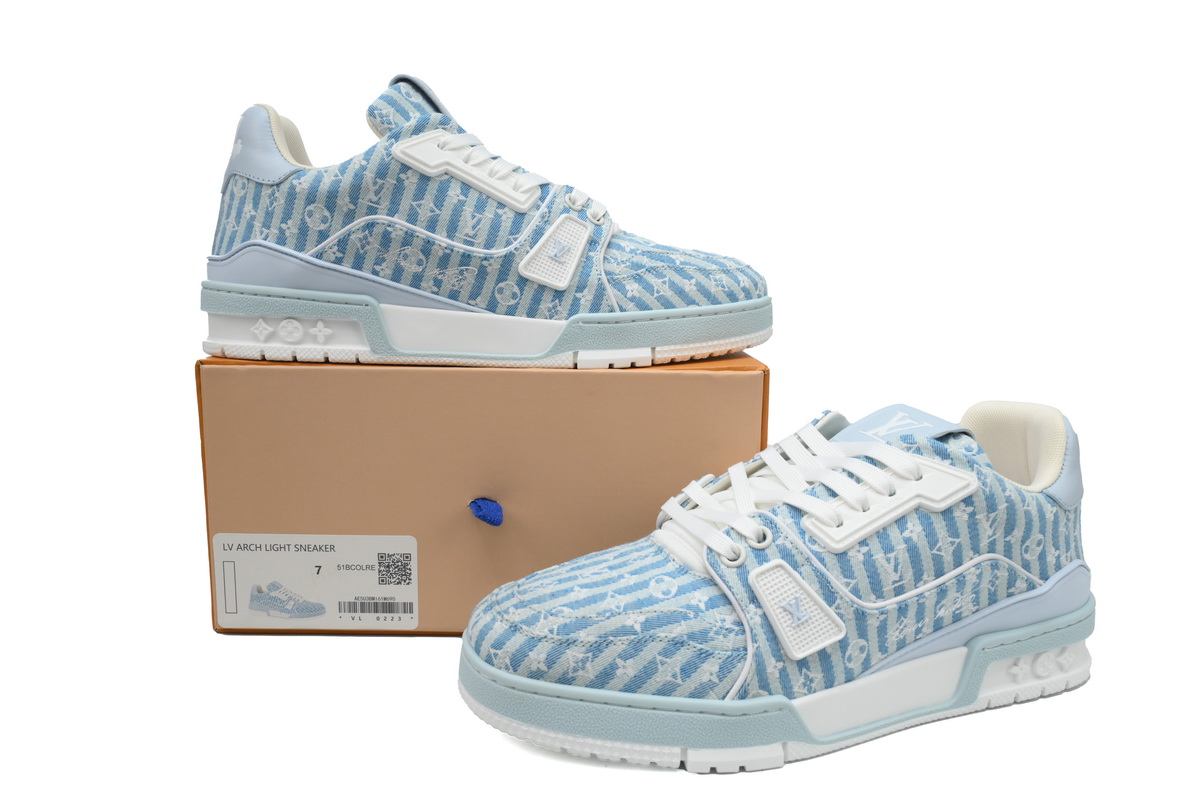 Louis Vuitton Trainer Blue Stripe Monogram 1ABG1L