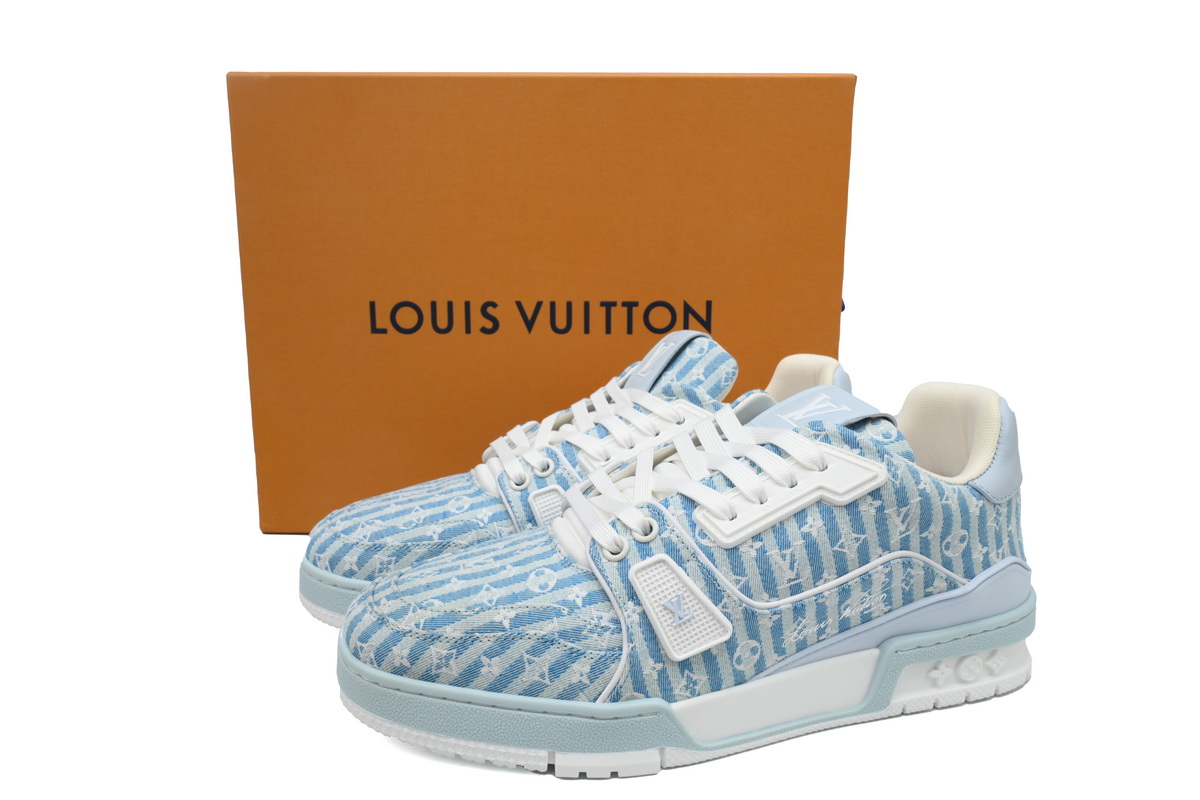 Louis Vuitton Trainer Blue Stripe Monogram 1ABG1L