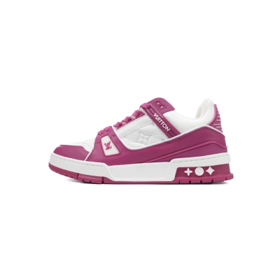 Louis Vuitton Trainer Low White Fuchsia 1AA6WJ  01