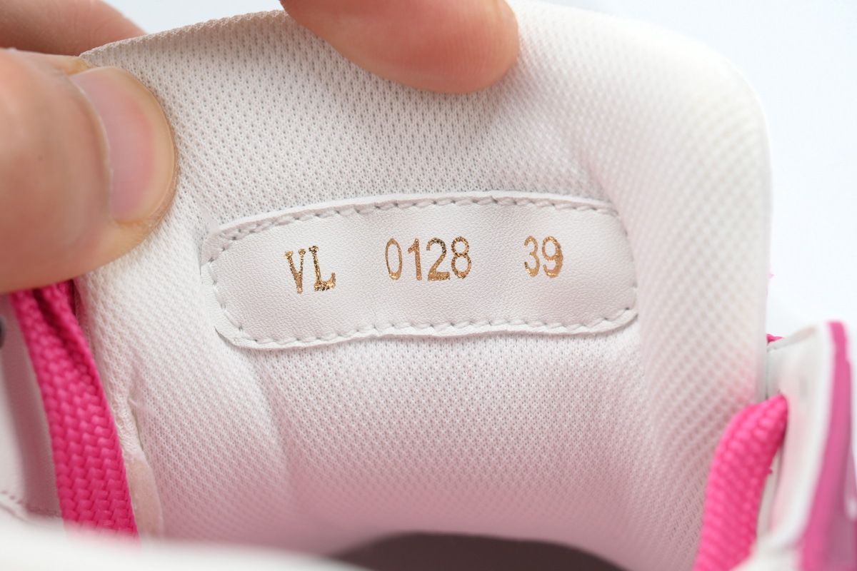 Louis Vuitton Trainer Low White Fuchsia 1AA6WJ 