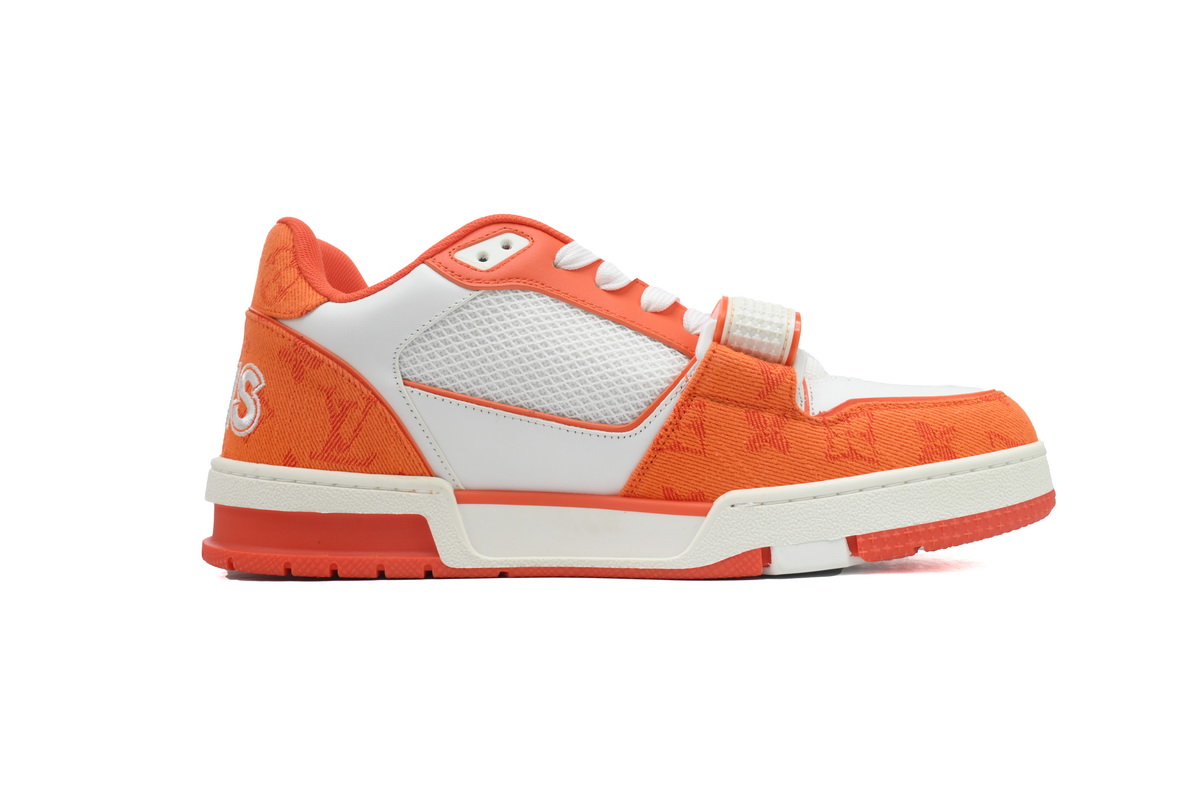 Louis Vuitton Trainer Monogram Denim Orange 1A9ZD6 