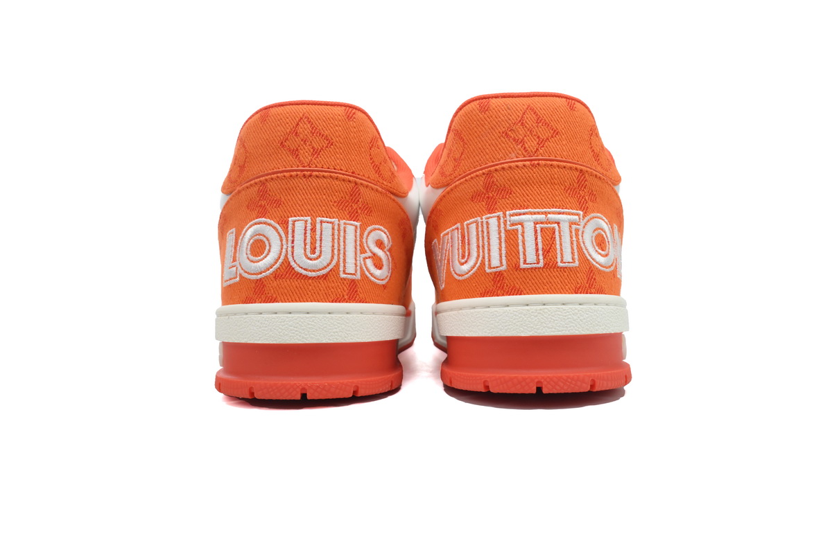 Louis Vuitton Trainer Monogram Denim Orange 1A9ZD6 