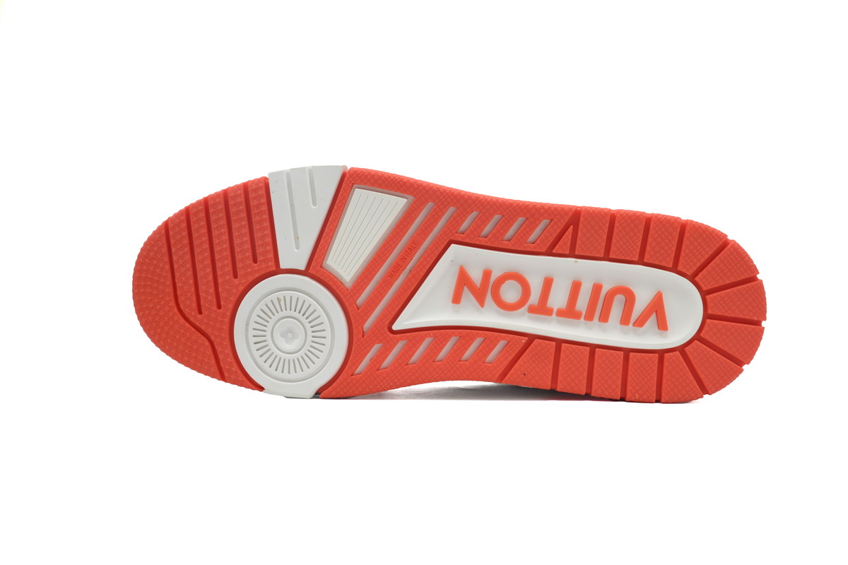 Louis Vuitton Trainer Monogram Denim Orange 1A9ZD6 