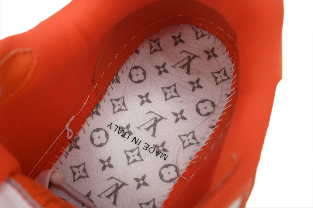 Louis Vuitton Trainer Monogram Denim Orange 1A9ZD6 