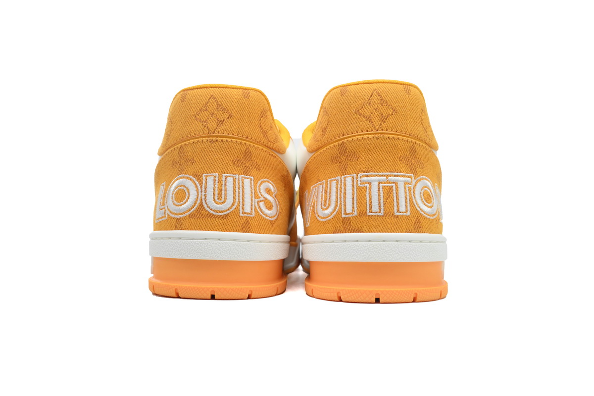 Louis Vuitton Trainer Monogram Denim Yellow 1A9ZBI 