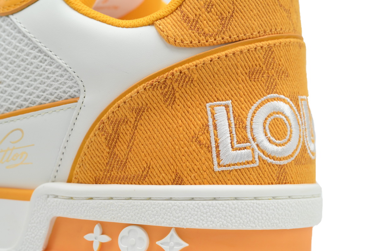 Louis Vuitton Trainer Monogram Denim Yellow 1A9ZBI 