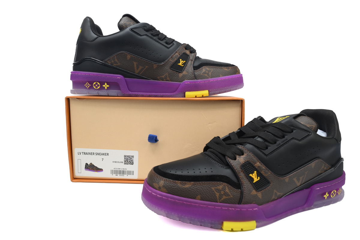 Louis Vuitton Trainer Monogram Purple 1A8WJI