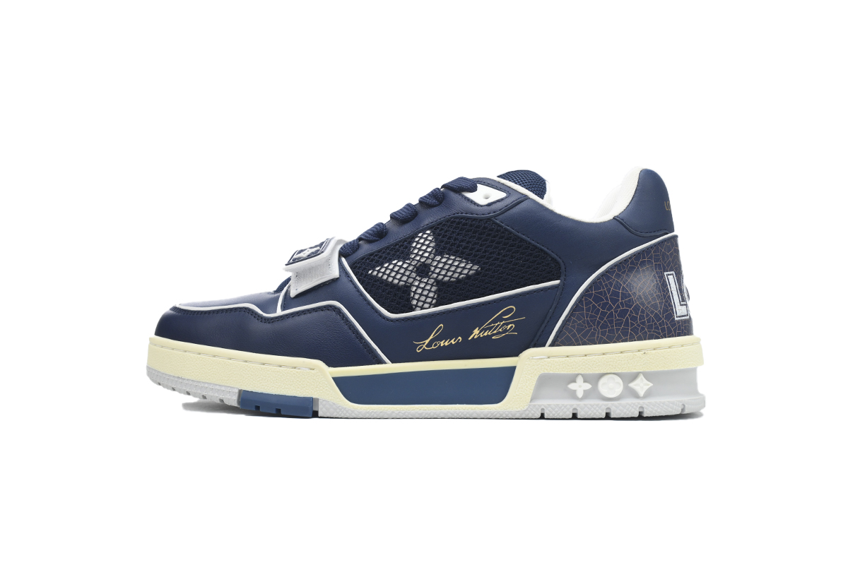 Louis Vuitton Trainer Navy Mesh 1A9DEG