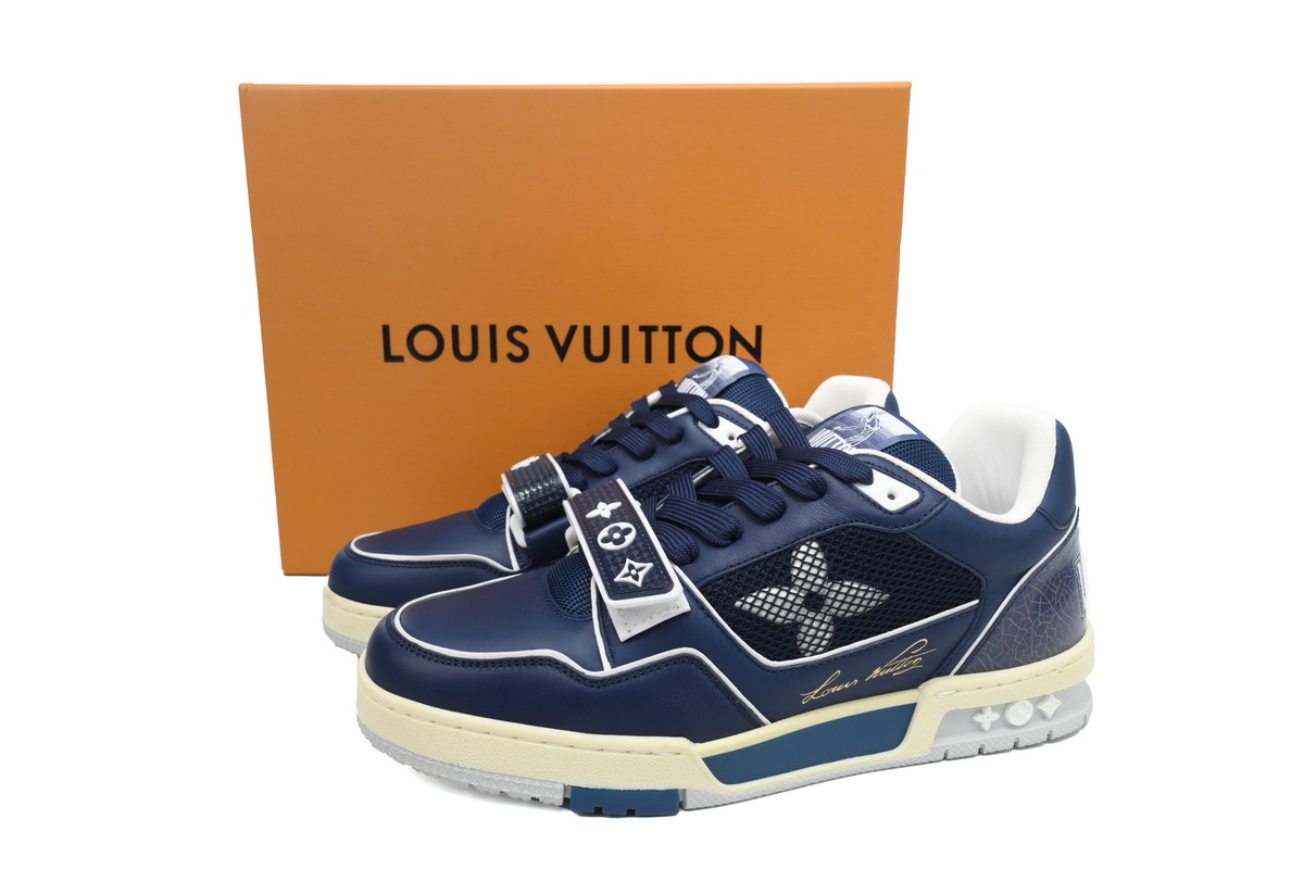 Louis Vuitton Trainer Navy Mesh 1A9DEG