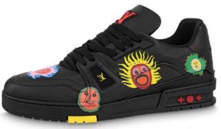 Louis Vuitton x Yayoi Kusama Trainer Black Print 1ABD2W