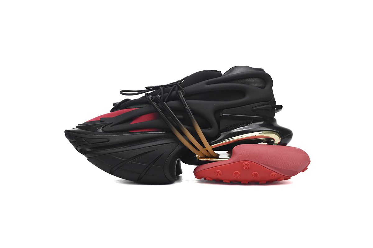 BALMAIN Multikolor Buty sportowe Black Red  YM1VJ309